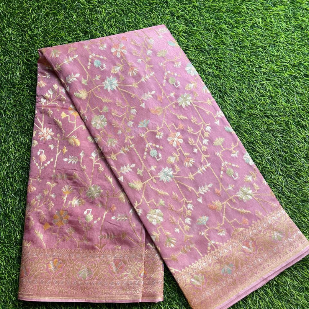 Elegant Munga Crepe Silk Saree with Designer Border