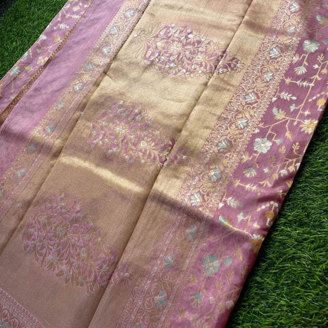Elegant Munga Crepe Silk Saree with Designer Border