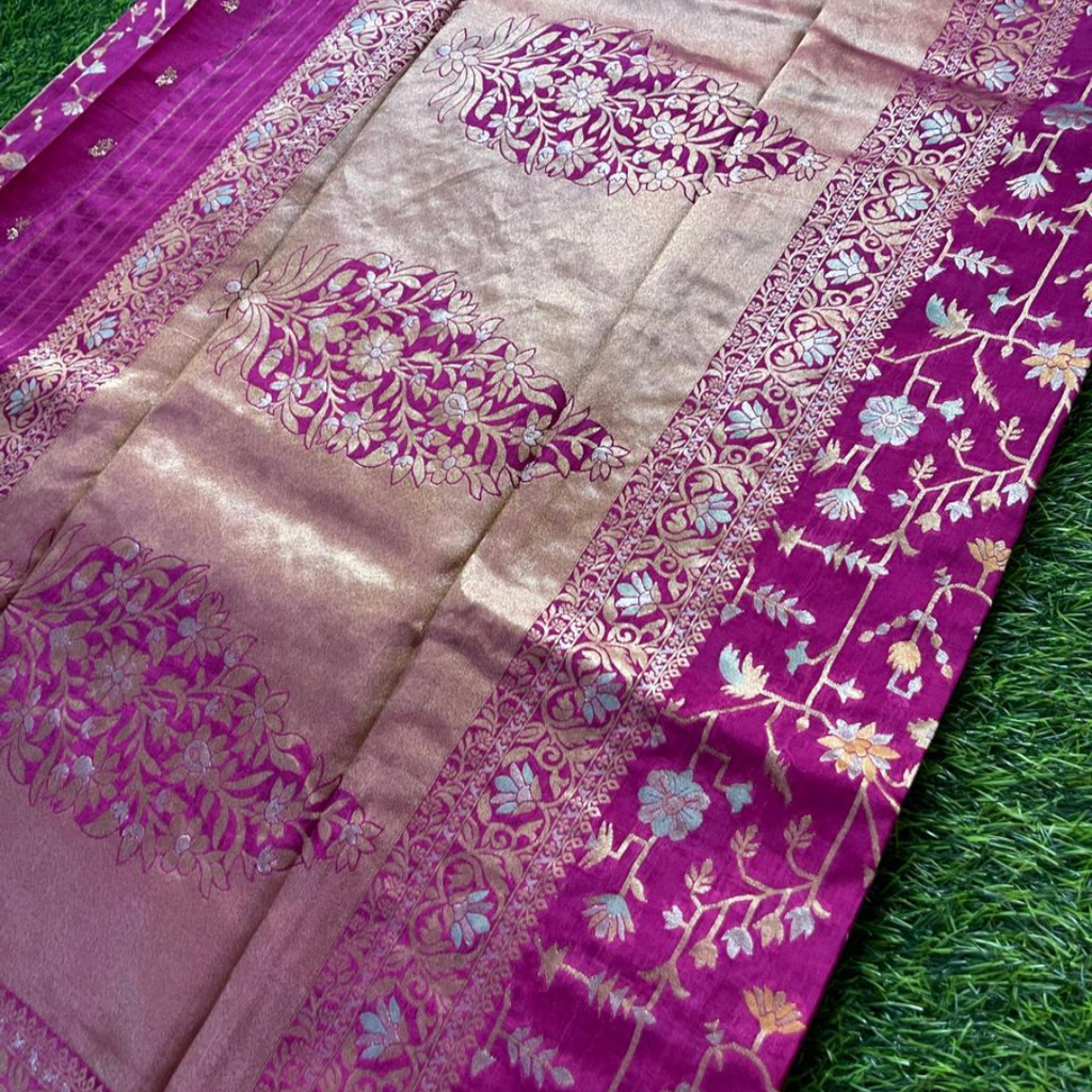 Elegant Munga Crepe Silk Saree with Designer Border
