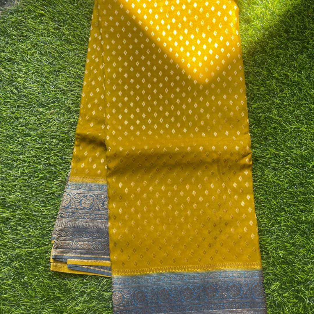 Banarasi Crepe Silk Saree with Rich Zari Work