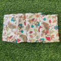 White Kalamkari Pure Crape Blouse Material 1 Meter