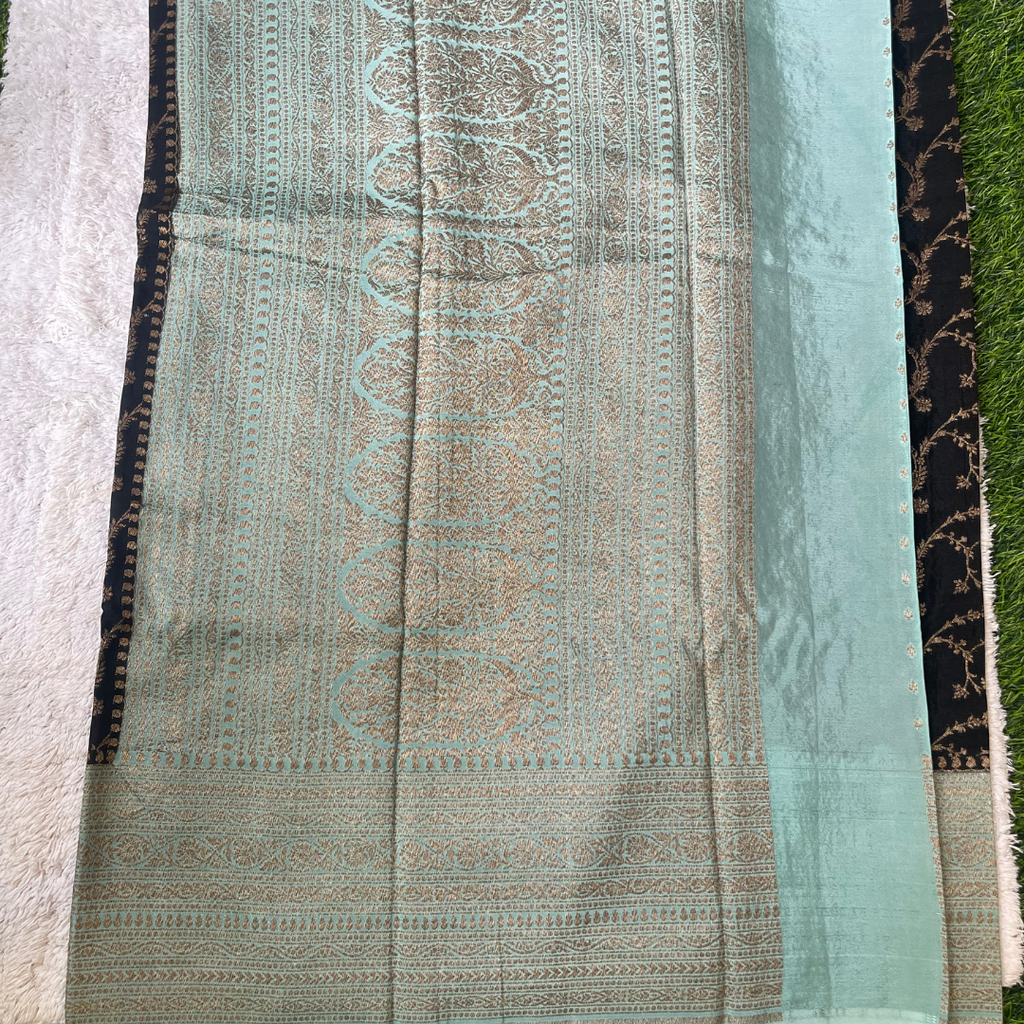 Pure Banarasi Crepe Silk Saree with Traditional Zari Weaving | Lightweight Festival & Wedding Saree