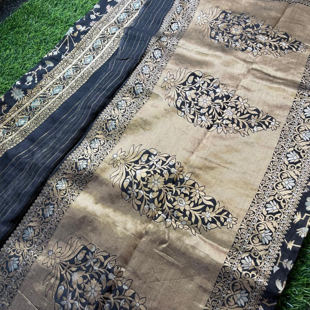 Elegant Munga Crepe Silk Saree with Designer Border