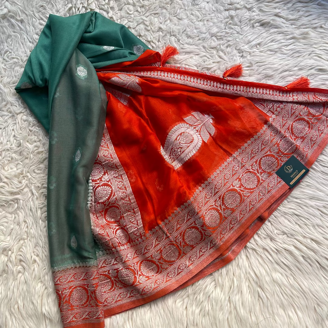 Pure Chiffon Saree With Matching Color Borders