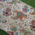 Multicolour Designer Blouse Material In Pure Crape 1 Meter