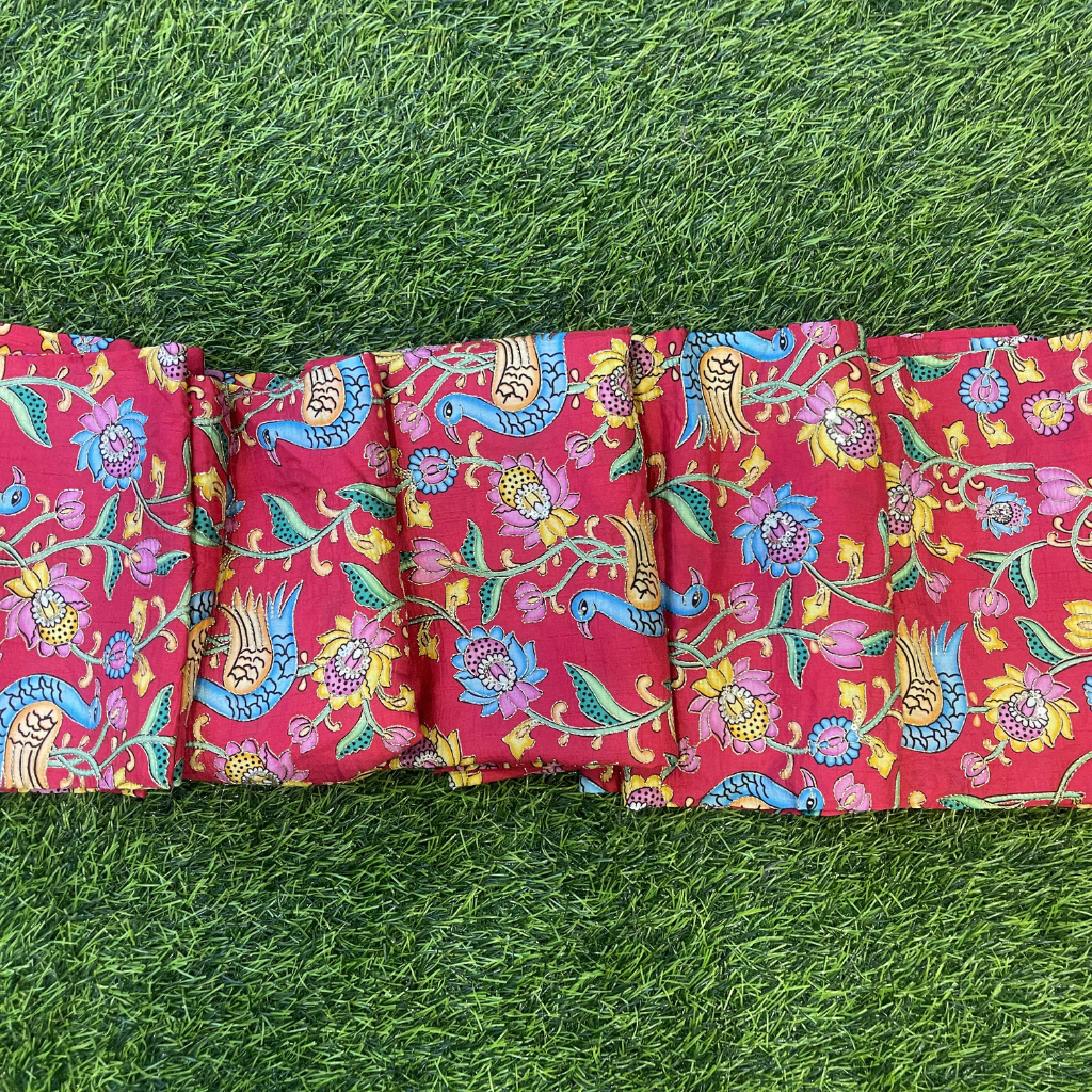 Kalamkari Crape Blouse Material In 1 Meter