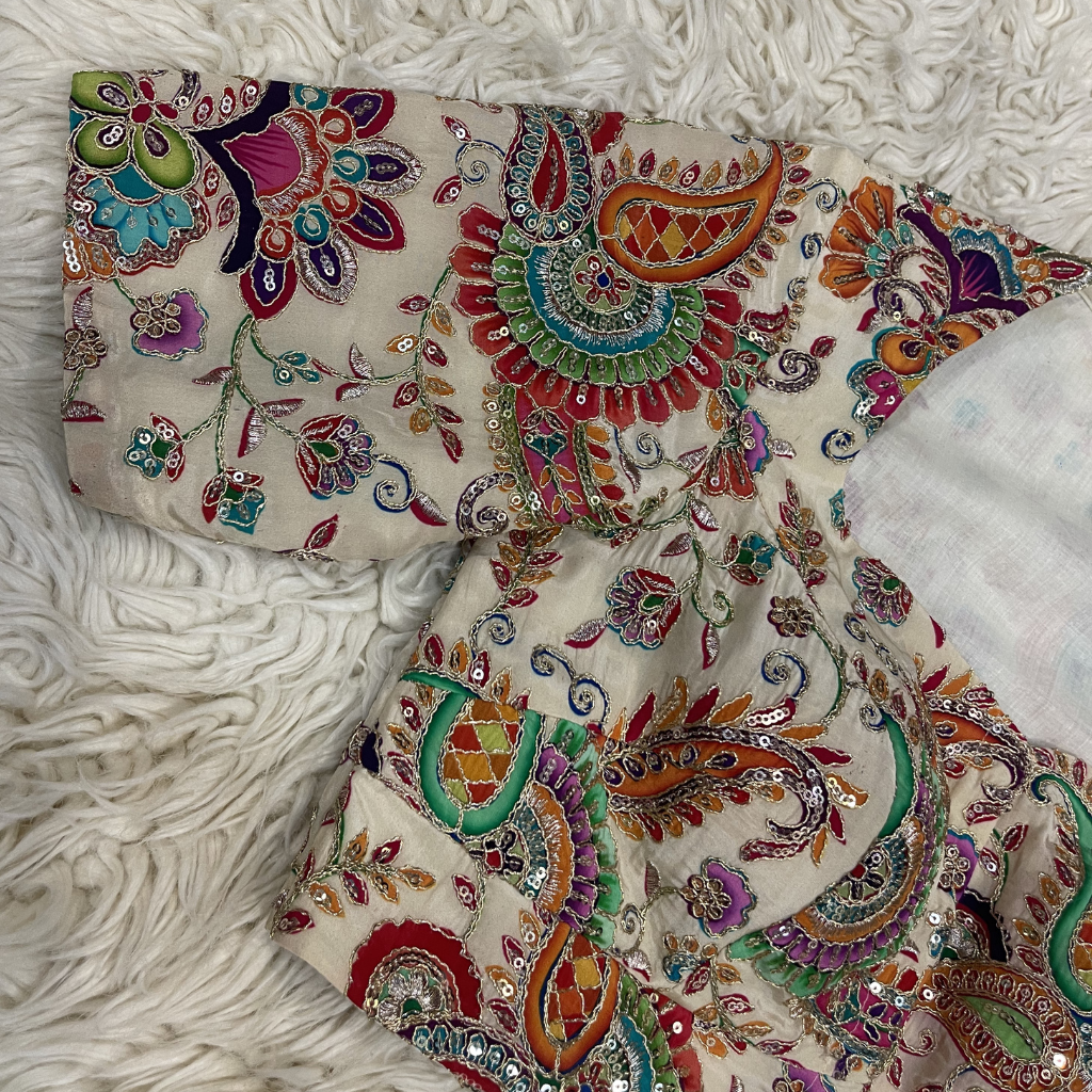 Multicolour Kalamkari Ready Blouse