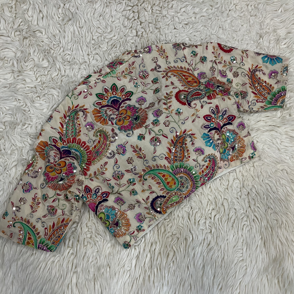 Multicolour Kalamkari Ready Blouse