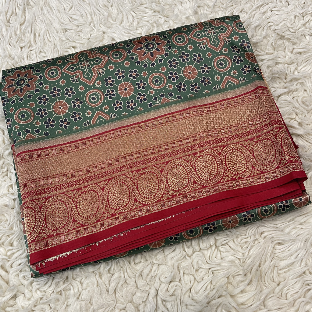 Ajarakh Modal Silk Saree
