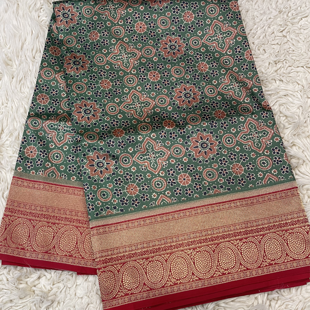 Ajarakh Modal Silk Saree