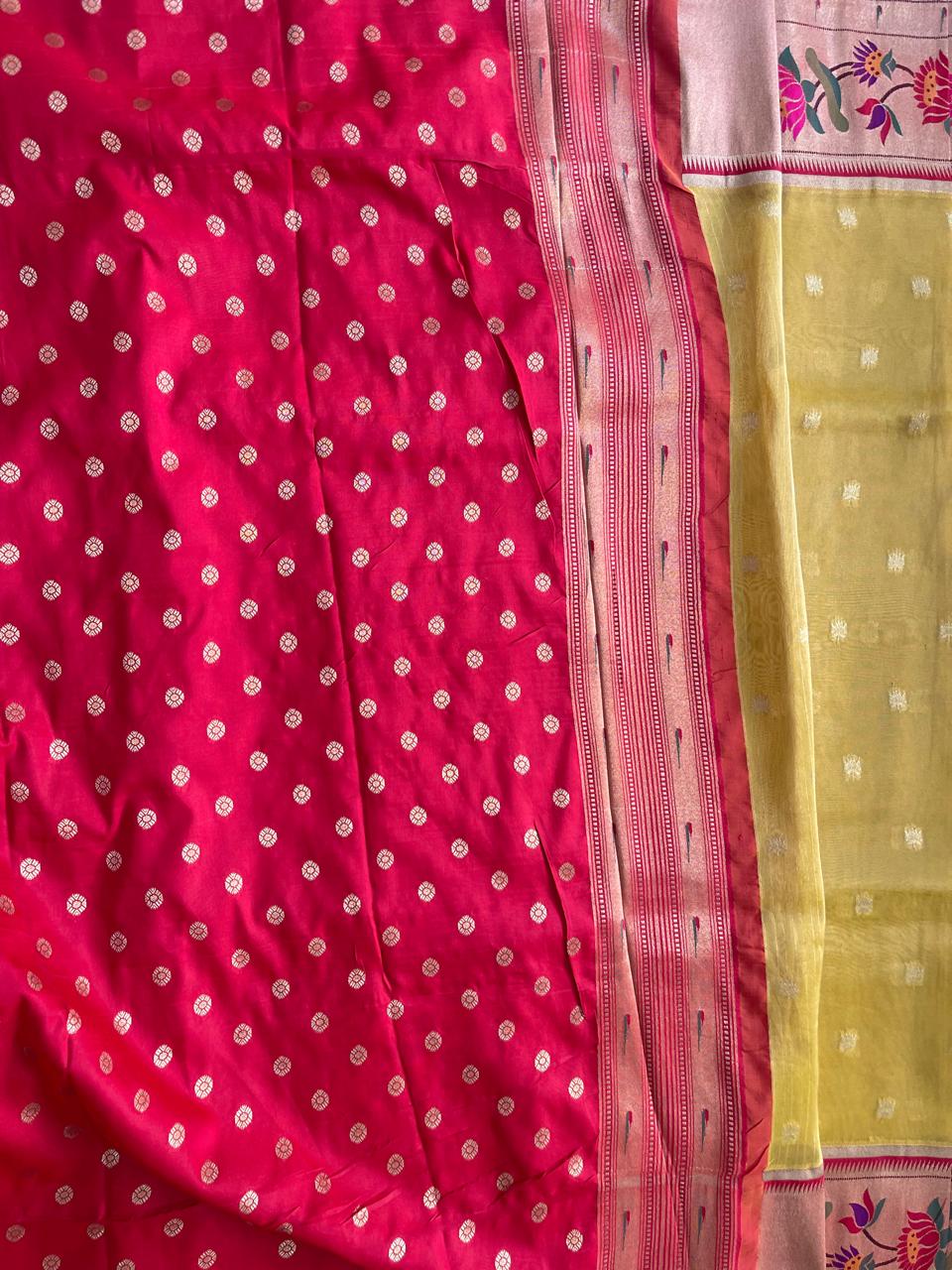 Pure Tissue Saree With Paithani Pallu And Border