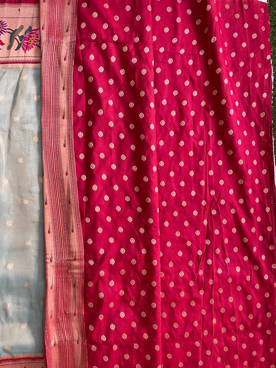 Pure Tissue Saree With Paithani Pallu And Border